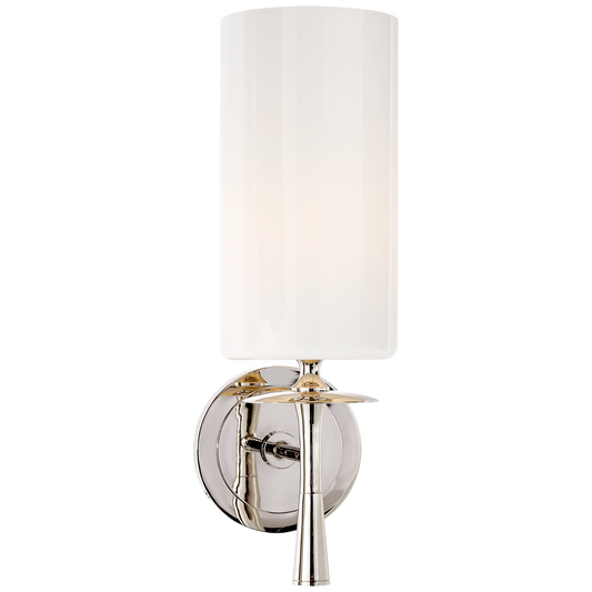 Drunmore Single Sconce - Polished Nickel/Glass Shade