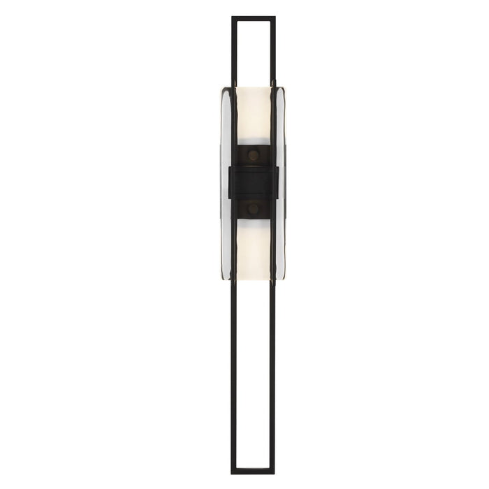 Duelle Large Wall Sconce - Nightshade Black Finish
