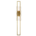 Duelle Large Wall Sconce - Natural Brass Finish