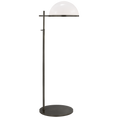 Load image into Gallery viewer, Dulcet Medium Pharmacy Floor Lamp Bronze White Glass
