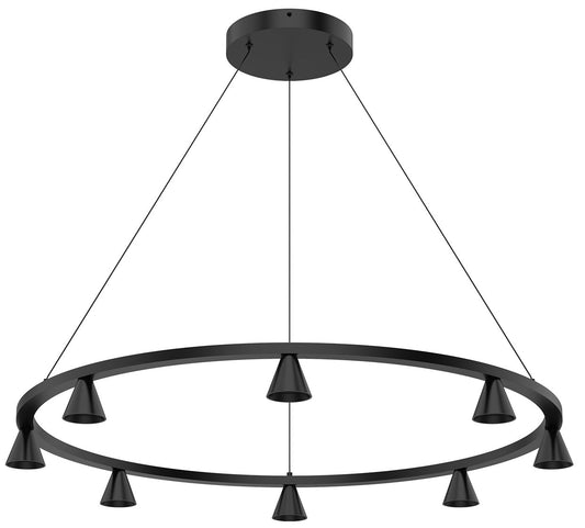 Dune LED Chandelier - Black Finish