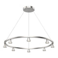 Load image into Gallery viewer, Dune LED Chandelier - Brushed Nickel Finish
