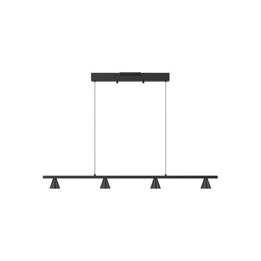 Dune 4-Light Linear Suspension - Black Finish