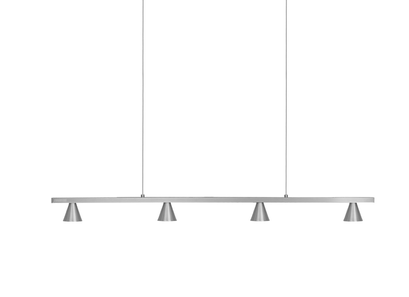 Dune 4-Light Linear Suspension - Brushed Nickel Finish