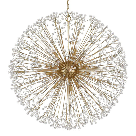 Dunkirk Large Chandelier - Aged Brass Finish