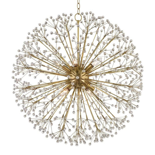 Dunkirk Medium Chandelier - Aged Brass Finish