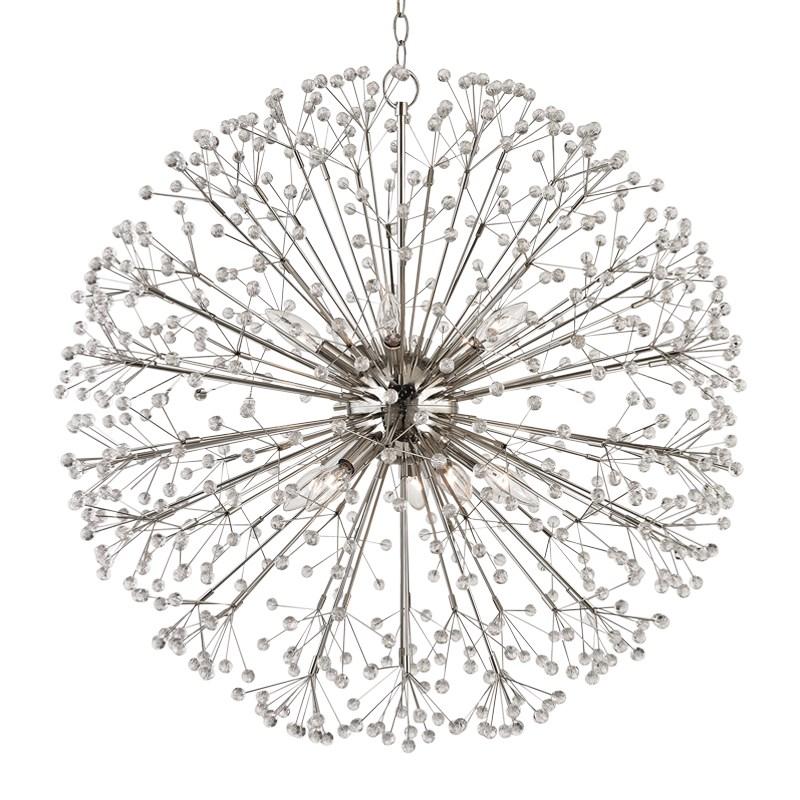 Dunkirk Medium  Chandelier - Polished Nickel Finish