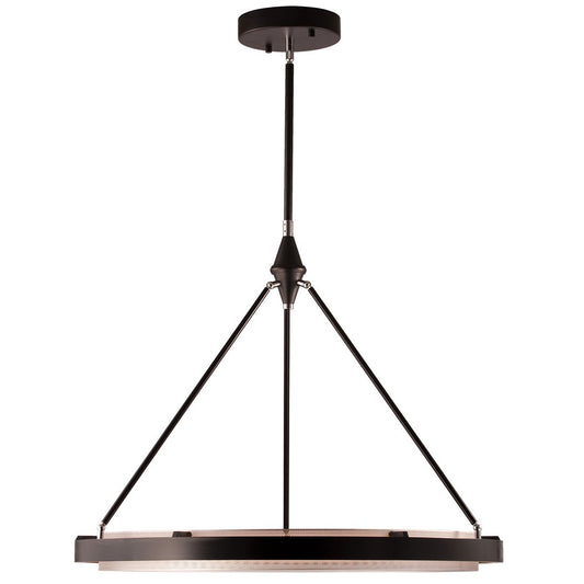 Duo 31.5" LED Pendant - Silver Finish