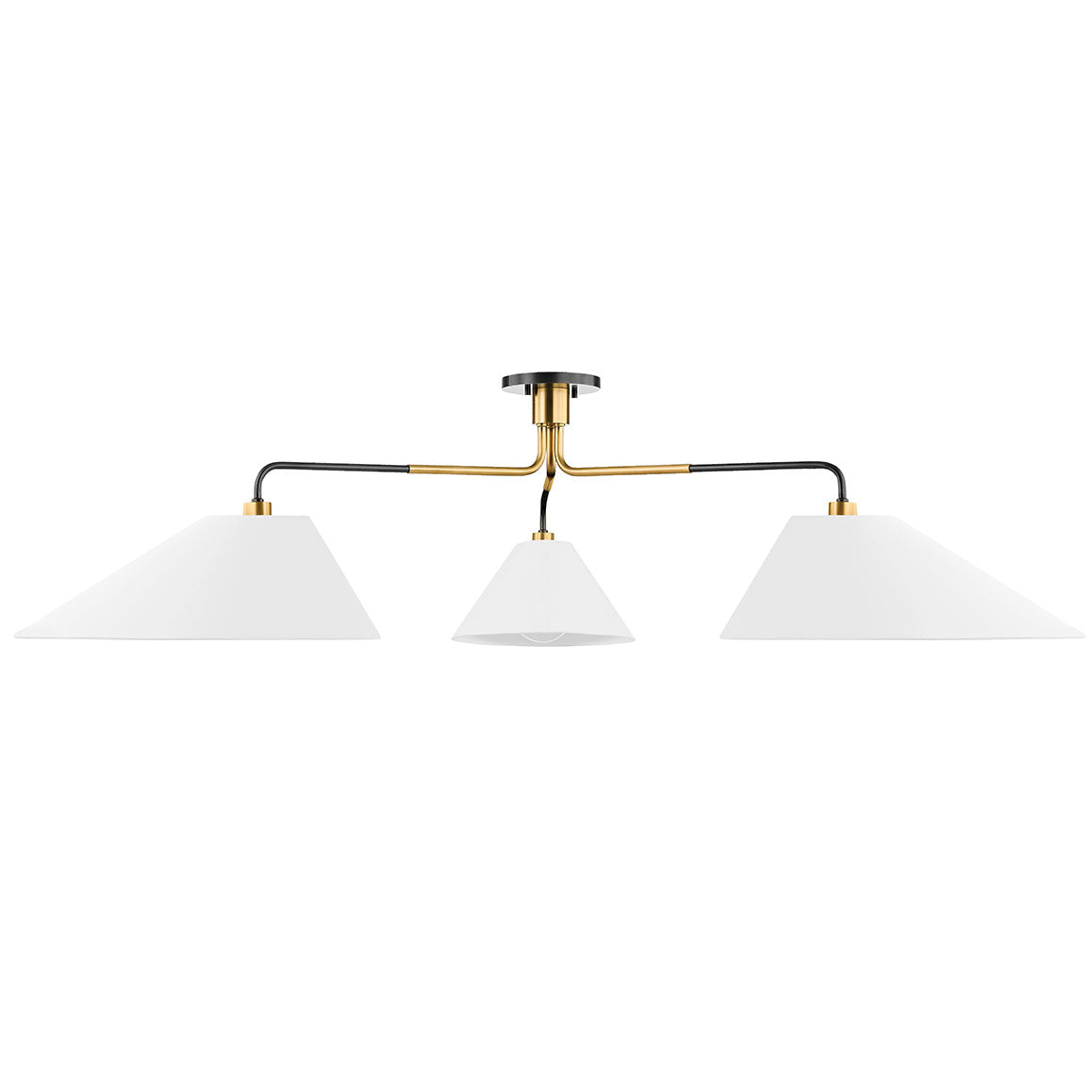 Duo Linear Semi-Flush - Aged Old Bronze Finish