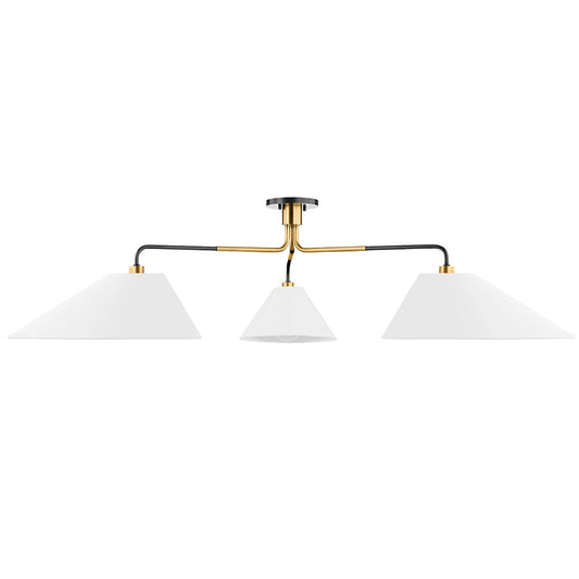 Duo Linear Semi-Flush - Aged Old Bronze Finish