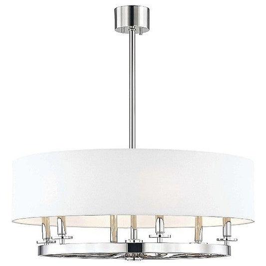 Durham Pendant 6 Light Polished Nickel