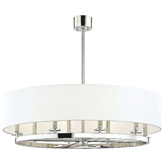 Durham Pendant 8 Light Polished Nickel