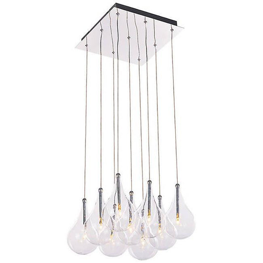 Larmes 9-Light Pendant - Polished Chrome