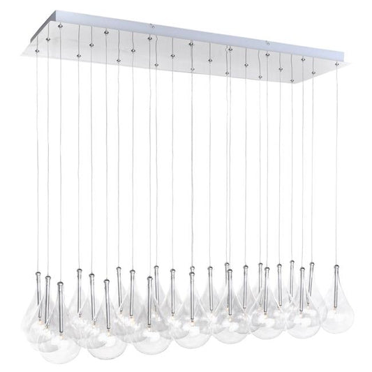 Larmes 24-Light Pendant - Polished Chrome