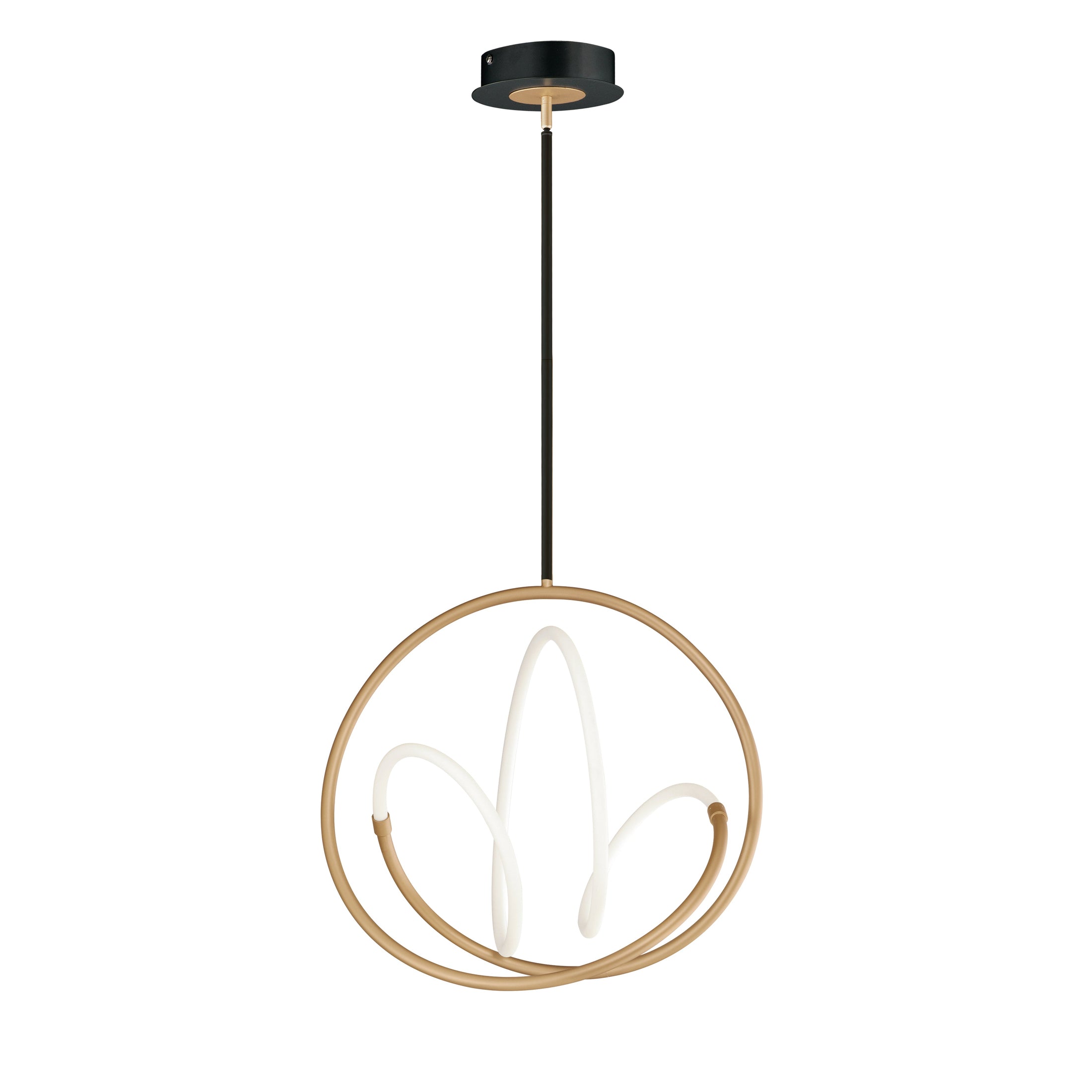 Mobius Small LED Pendant - Gold Finish