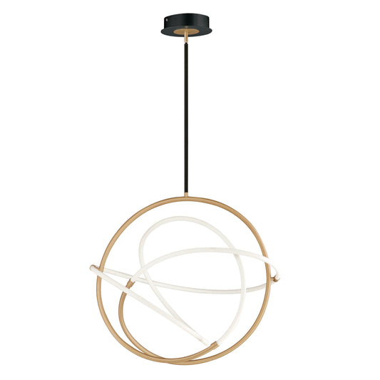 Mobius Large LED Pendant - Gold Finish