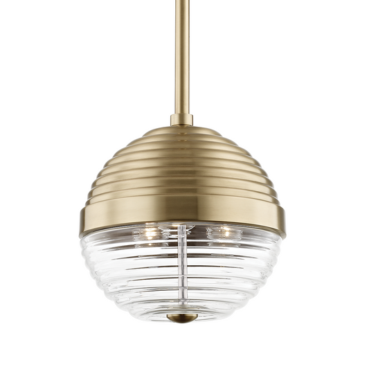 EASTON 10.25" PENDANT Aged Brass