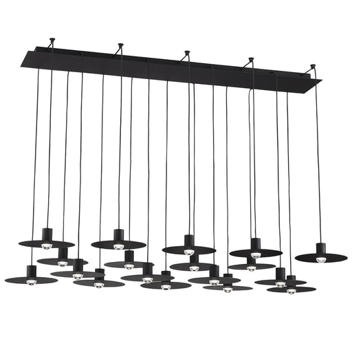 Eaves Multi-Light Linear Chandelier by Visual Comfort Modern