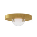 Load image into Gallery viewer, Ebell Mini Flush Mount - Natural Brass Finish
