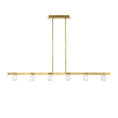 Load image into Gallery viewer, Esfera Large Linear Suspension - Natural Brass Finish
