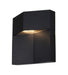 Element Short Outdoor LED Wall Sconce - Black Finish