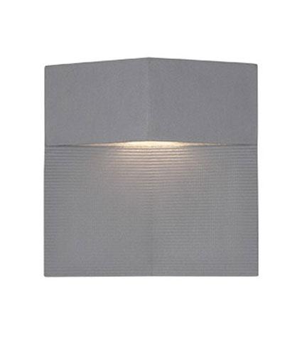 Element Short Outdoor LED Wall Sconce  - Gray Finish
