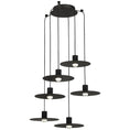 Load image into Gallery viewer, Eaves 6-Light Chandelier - Nightshade Black Finish
