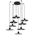 Load image into Gallery viewer, Eaves 8-Light Chandelier - Nightshade Black Finish
