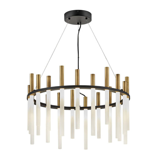 Echo Medium Chandelier - Heritage Brass Finish