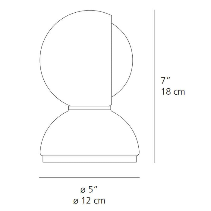 Eclisse Bedside Table Lamp - Diagram