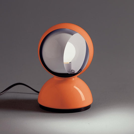 Eclisse Bedside Table Lamp - Polished Orange Finish