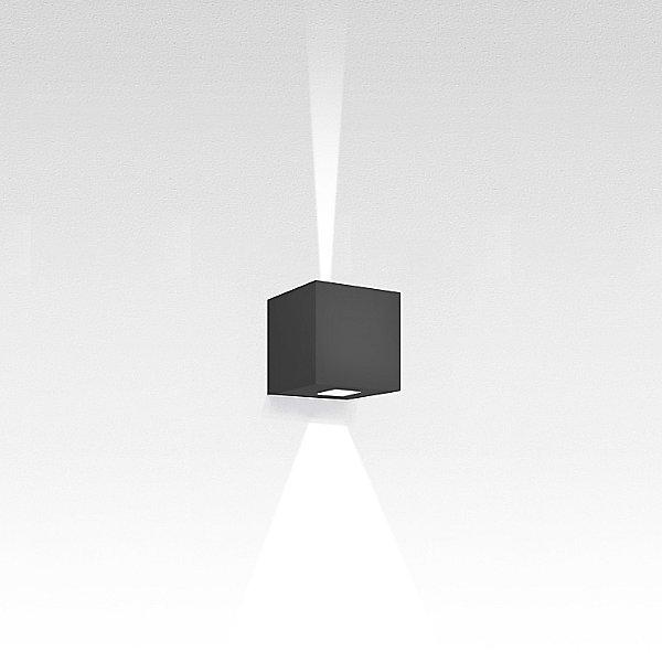 Effetto Square Outdoor LED Wall Light Gray Narrow and Large Beam