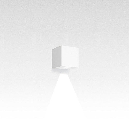 Effetto Square Outdoor LED Wall Light White Large Beam