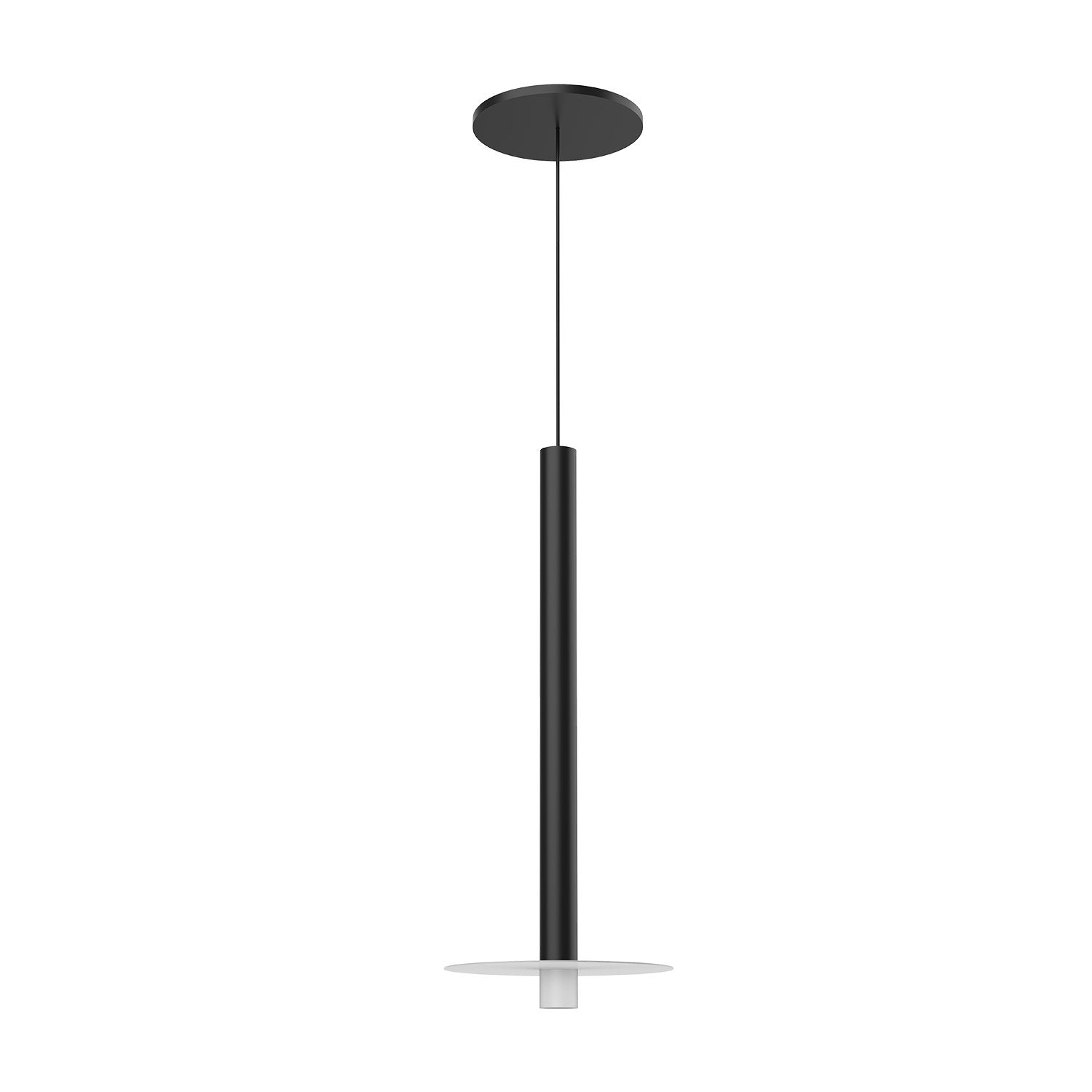 Elixir Disc LED Mini Pendant - Black Finish