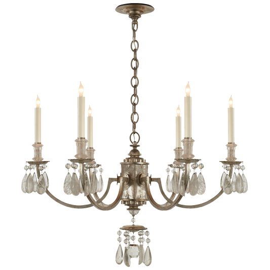 Elizabeth Chandelier - Brushed Silver Finish