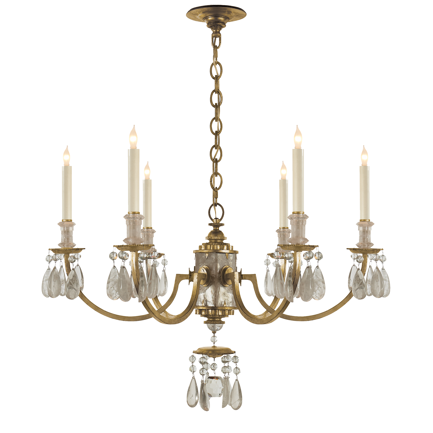 Elizabeth Chandelier - Gilded Iron Finish