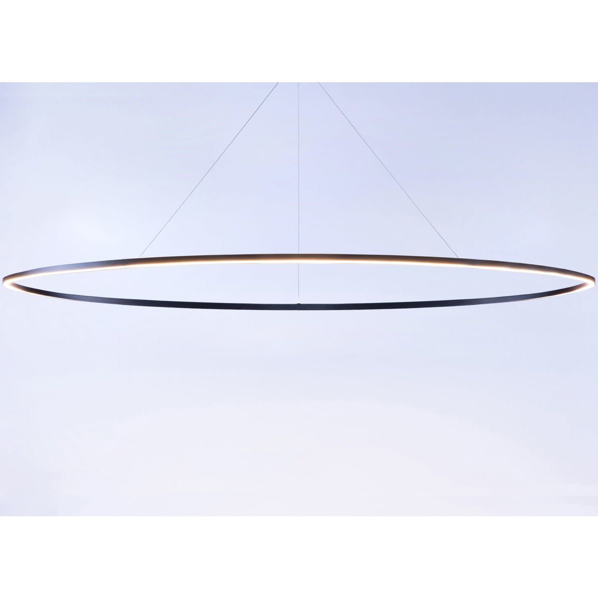 Ellisse Mega LED Pendant - Black Finish