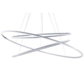 Load image into Gallery viewer, Ellisse Triple Pendant - Polished Aluminum Finish
