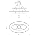 Load image into Gallery viewer, Ellisse Triple Pendant - Diagram
