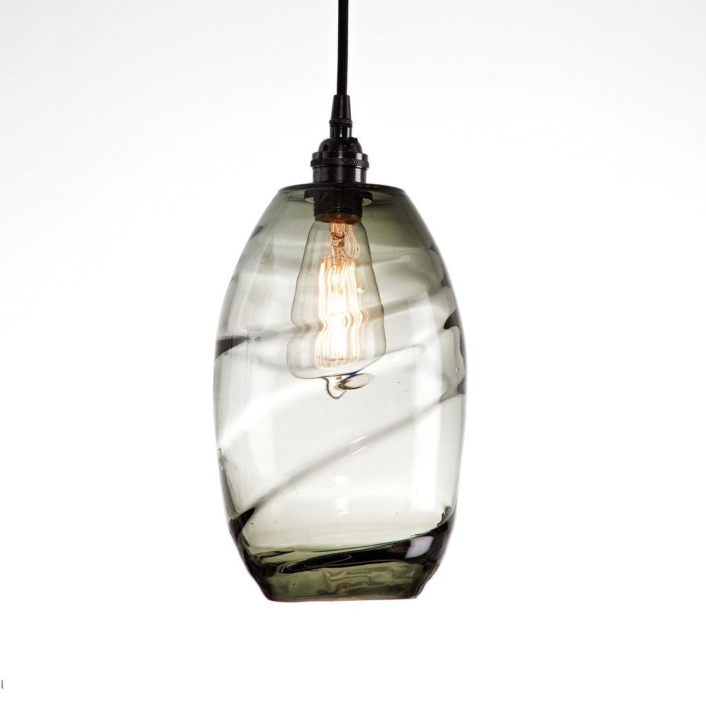 Ellisse Multipoint Pendant - Matte Black/Optic Smoke