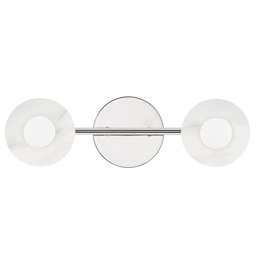 Elmont 2-Light Bath Vanity - Polished Nickel Finish