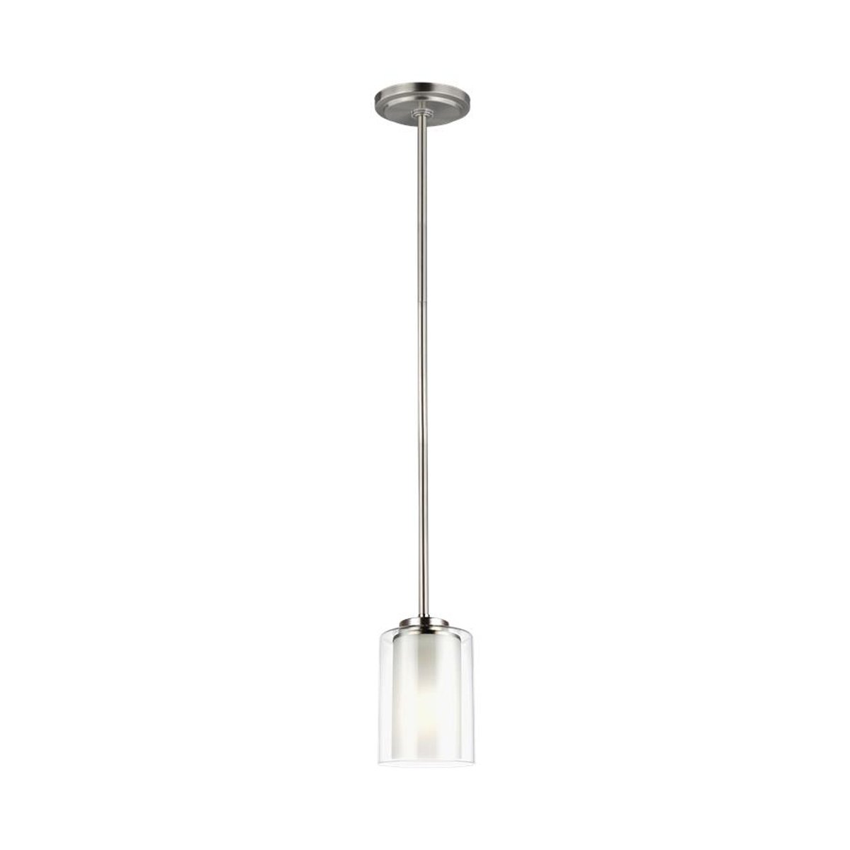 Elmwood Park One Light Mini-Pendant - Brushed Nickel Finish