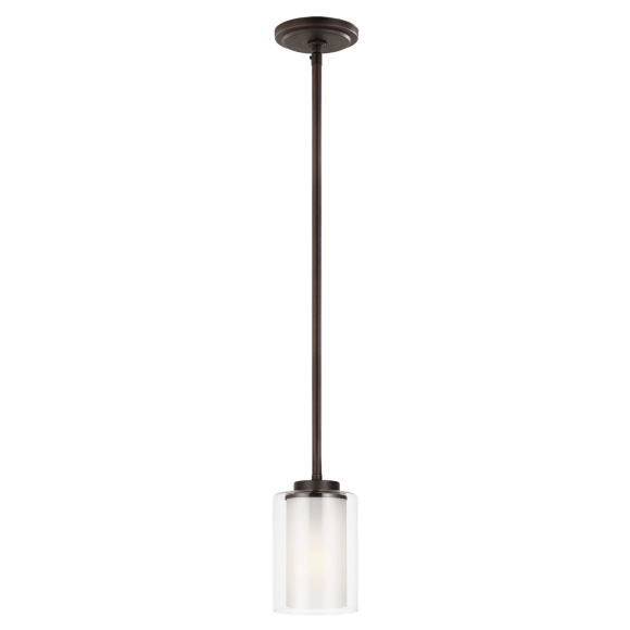 Elmwood Park One Light Mini-Pendant - Bonze Finish