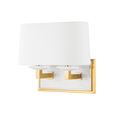 Load image into Gallery viewer, Elwood 2-Light Bath Vanity - Aged Brass Finish
