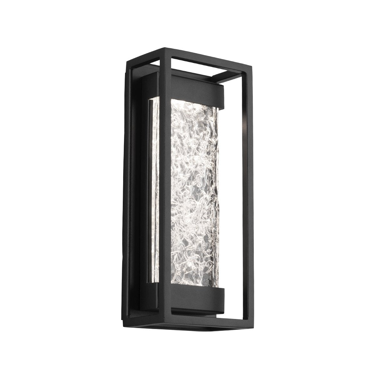 Elyse 12" LED Outdoor Wall Sconce - Black Finish