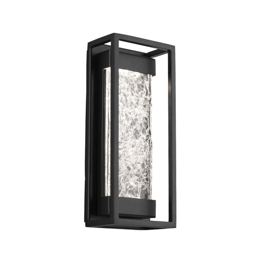 Elyse 12" LED Outdoor Wall Sconce - Black Finish