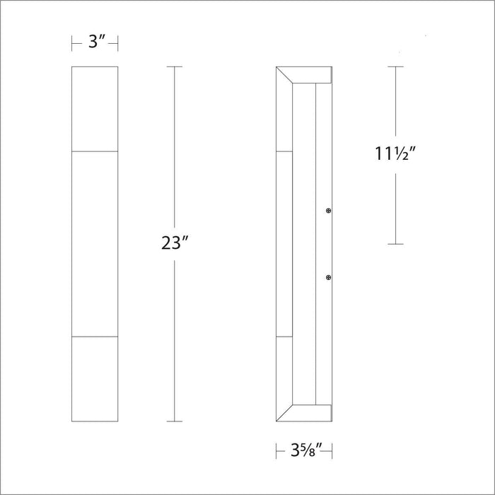 Ember LED Wall Sconce - Diagram
