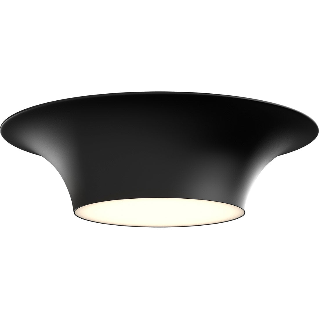 Emiko Large Flush Mount - Matte Black Finish