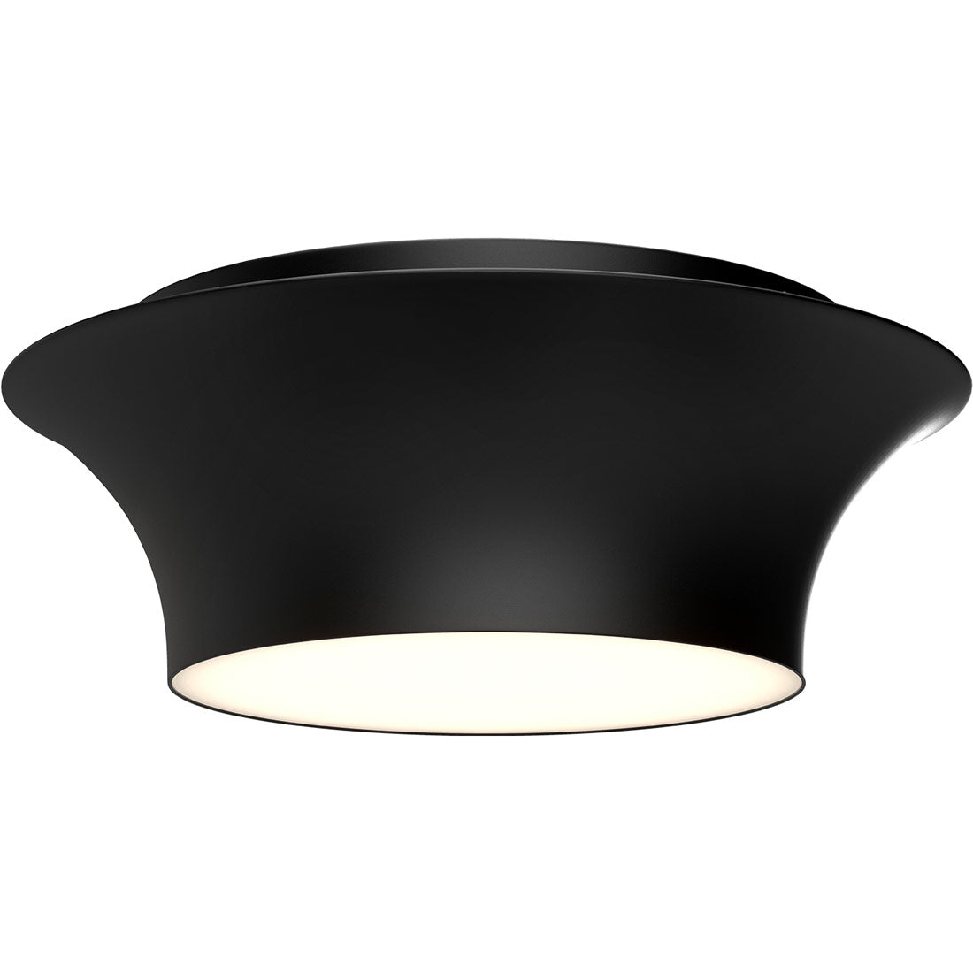 Emiko Small Flush Mount - Matte Black Finish