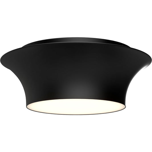 Emiko Small Flush Mount - Matte Black Finish